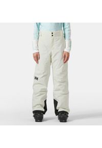 Dziewczęce spodnie narciarskie Helly Hansen Diamond. Kolor: biały, beżowy, wielokolorowy. Sezon: zima. Sport: narciarstwo #1