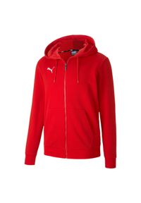 Bluza męska Puma teamGOAL 23 Casuals Hooded Jacket czerwona. Typ kołnierza: kaptur. Kolor: czerwony. Sport: piłka nożna