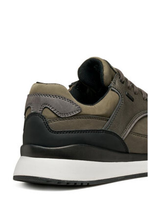 Geox Sneakersy U Branthon B Abx U56M6A 0EKBU C3009 Khaki. Kolor: brązowy. Materiał: skóra