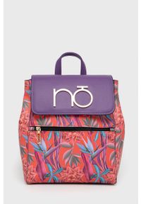 Nobo plecak damski kolor fioletowy mały wzorzysty. Kolor: fioletowy