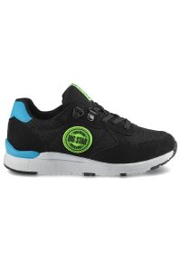 Big-Star - Czarne Sneakersy Big Star Dziecięce Buty Wiązane. Kolor: czarny. Materiał: materiał, skóra ekologiczna. Szerokość cholewki: normalna. Wzór: aplikacja