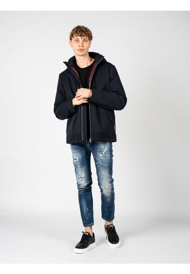 Geox Kurtka "Kaven" | M2628N T2938 | Mężczyzna | Granatowy. Okazja: na co dzień. Kolor: niebieski. Materiał: poliester. Styl: elegancki, casual