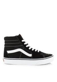 Buty do chodzenia unisex Vans SK8HI. Okazja: na co dzień. Kolor: czarny. Materiał: skóra, syntetyk, materiał, tkanina. Sport: turystyka piesza