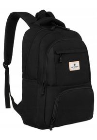Plecak miejski Peterson PTN 77712 czarny. Kolor: czarny. Materiał: poliester. Styl: sportowy, casual
