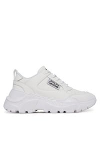 Versace Jeans Couture Sneakersy 78VA3SC2 Biały. Kolor: biały. Materiał: skóra