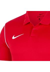 Koszulka treningowa męska Nike Dry Park 20. Typ kołnierza: polo. Kolor: czerwony