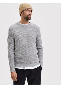 Selected Homme Sweter Vince 16059390 Szary Regular Fit. Kolor: szary. Materiał: bawełna #5