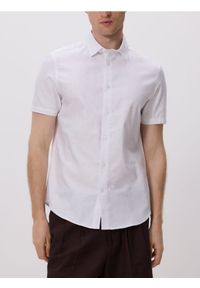 Reserved - Bawełniana koszula slim fit - biały. Kolor: biały. Materiał: bawełna #1