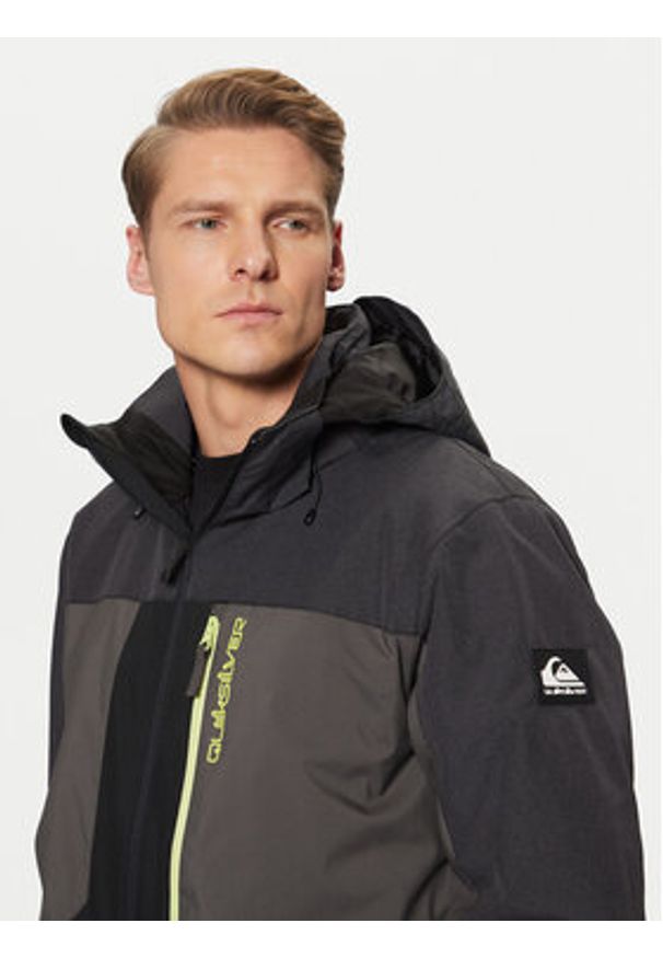 Quiksilver Kurtka narciarska Dawson EQYTJ03451 Czarny Slim Fit. Kolor: czarny. Materiał: syntetyk. Sport: narciarstwo