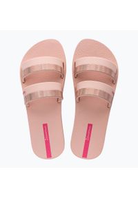 Klapki damskie Ipanema Mesh Slide. Kolor: różowy. Materiał: mesh