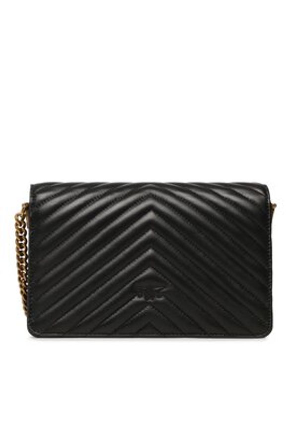 Pinko Torebka Love Click Classic PE 23 PLTT 100063 A0GK Czarny. Kolor: czarny. Materiał: skórzane