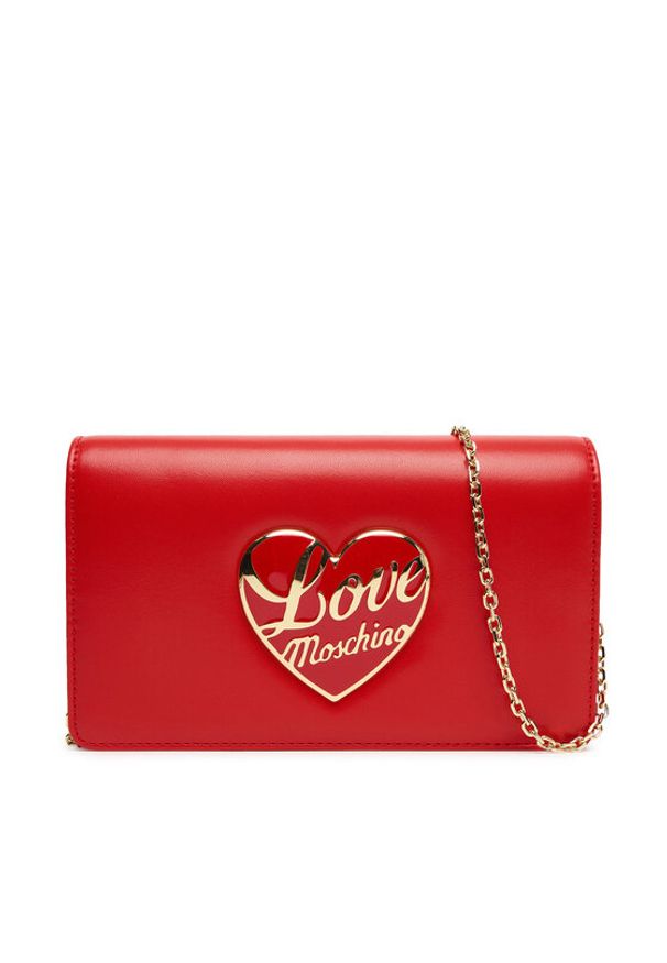 Love Moschino - LOVE MOSCHINO Torebka JC4186PP1NLP0500 Czerwony. Kolor: czerwony. Materiał: skórzane