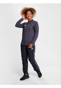 Damska bluza dresowa half zip Hummel Authentic. Kolor: szary. Materiał: dresówka. Sport: fitness