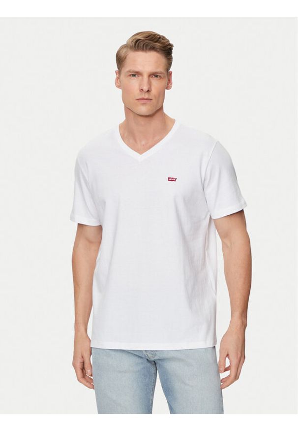 Levi's® T-Shirt 85641-0000 Biały Regular Fit. Kolor: biały. Materiał: bawełna