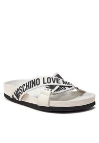 Love Moschino - LOVE MOSCHINO Klapki JA28263G0IIX110A Brązowy. Kolor: brązowy. Materiał: skóra #5