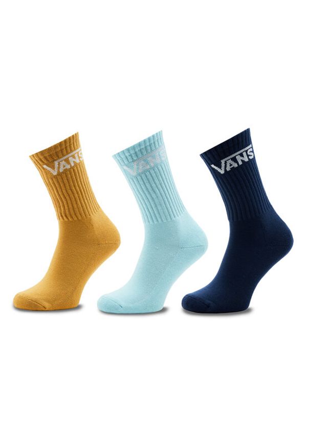 Zestaw 3 par wysokich skarpet męskich Vans. Wzór: kolorowy