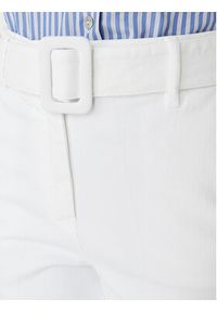 Marella Spodnie materiałowe Nicchia 2613131074 Biały Regular Fit. Kolor: biały. Materiał: bawełna #2