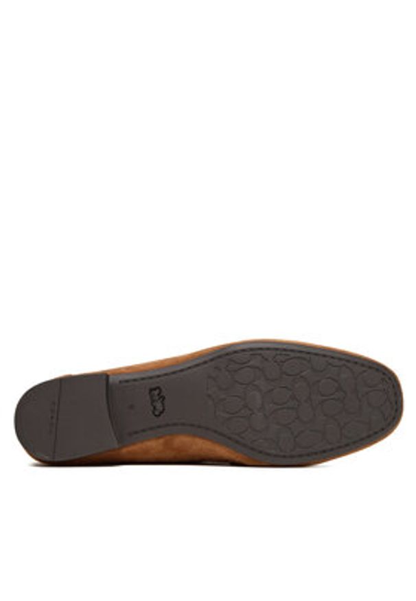Coach Loafersy CCC82 Brązowy. Kolor: brązowy. Materiał: zamsz, skóra