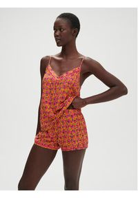 Simone Pérèle Koszulka piżamowa Songe 18S900 Różowy Comfort Fit. Kolor: różowy. Materiał: wiskoza #5