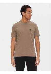 BOSS T-Shirt 50531569 Beżowy Regular Fit. Kolor: beżowy. Materiał: bawełna #1