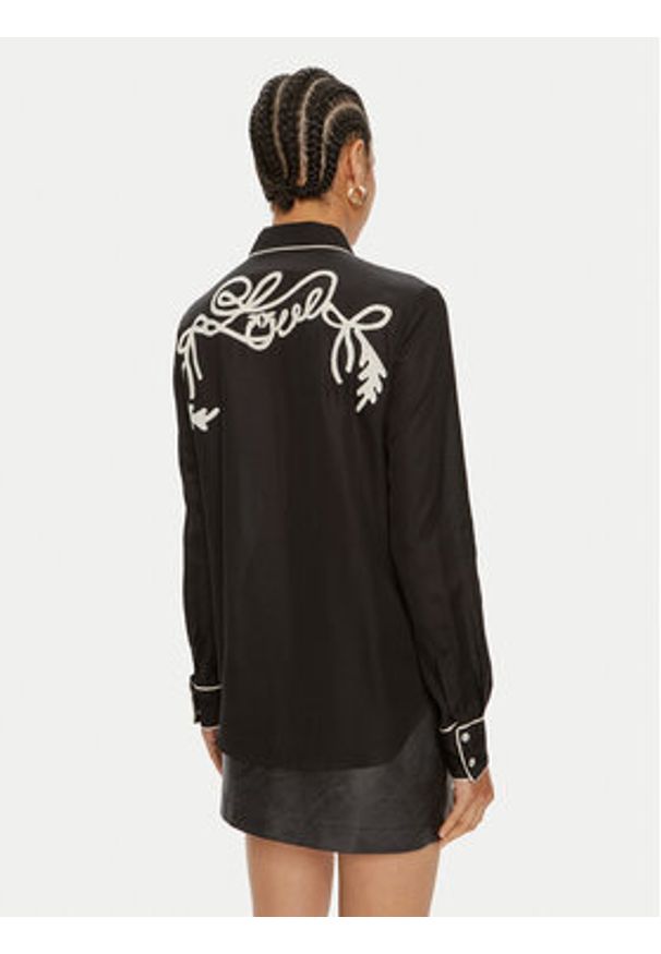 Pinko Koszula Chips Camicia 103474 A1XM Czarny Regular Fit. Kolor: czarny. Materiał: bawełna