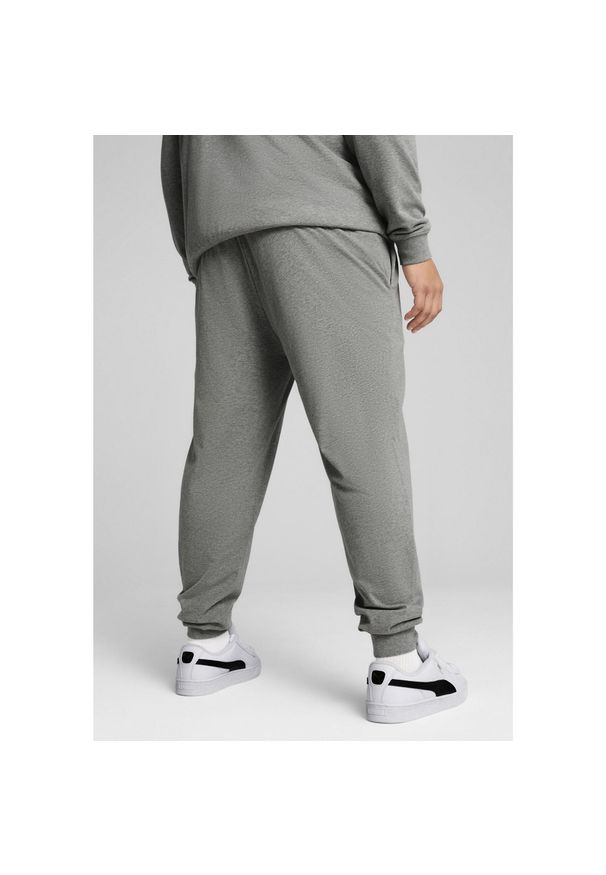 Puma - Męskie spodnie Essentials z logo No. 1 z dżerseju PUMA Medium Gray Heather. Kolor: szary. Materiał: jersey