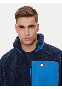 Tommy Jeans Kurtka przejściowa Teddy DM0DM18906 Granatowy Relaxed Fit. Kolor: niebieski. Materiał: syntetyk #4