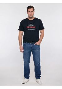 Big-Star - koszulka męska z kontrastowym nadrukiem czarna sers 906. Kolor: czarny. Materiał: dzianina. Wzór: nadruk. Styl: sportowy #7