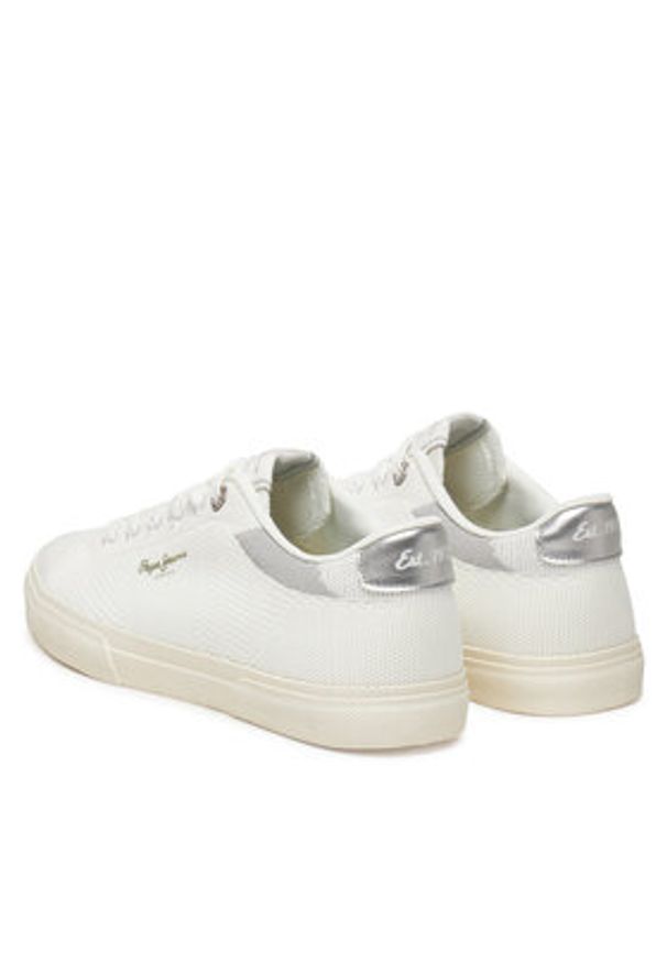 Pepe Jeans Sneakersy Kenton Knit PLS31601 Biały. Kolor: biały. Materiał: materiał