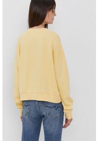 Billabong Bluza bawełniana damska kolor żółty z nadrukiem. Kolor: żółty. Materiał: bawełna. Długość rękawa: długi rękaw. Długość: długie. Wzór: nadruk #5