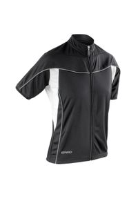 SPIRO - Damska Koszulka Bikewear Performance Z Pełnym Zamkiem Błyskawicznym. Kolor: biały, czarny, wielokolorowy. Sport: kolarstwo