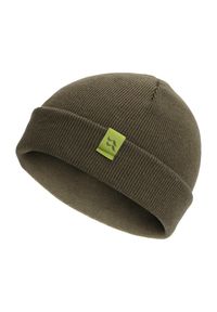 Czapka dzianinowa podwijana Rab Adzuki Beanie. Kolor: zielony. Materiał: dzianina
