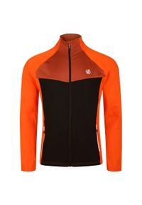 DARE 2B - Bluza Męska Substratum Core Stretch Pełny Suwak. Kolor: czarny, pomarańczowy, wielokolorowy. Sport: turystyka piesza