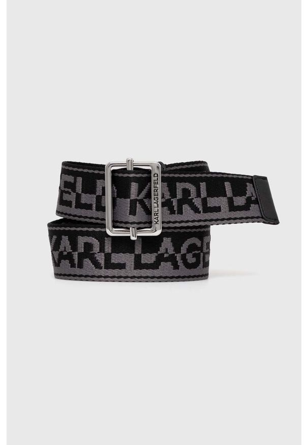 Karl Lagerfeld pasek kolor czarny. Kolor: czarny