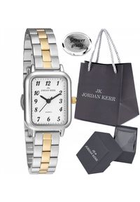 Zegarek Jordan Kerr Zegarek damski SILIA srebrno-złoty z cyframi. Kolor: srebrny, złoty, wielokolorowy #1