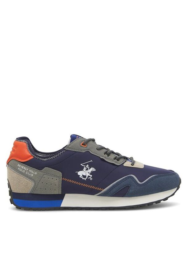 Beverly Hills Polo Club Sneakersy SPORTMAX-01 Granatowy. Kolor: niebieski. Materiał: materiał