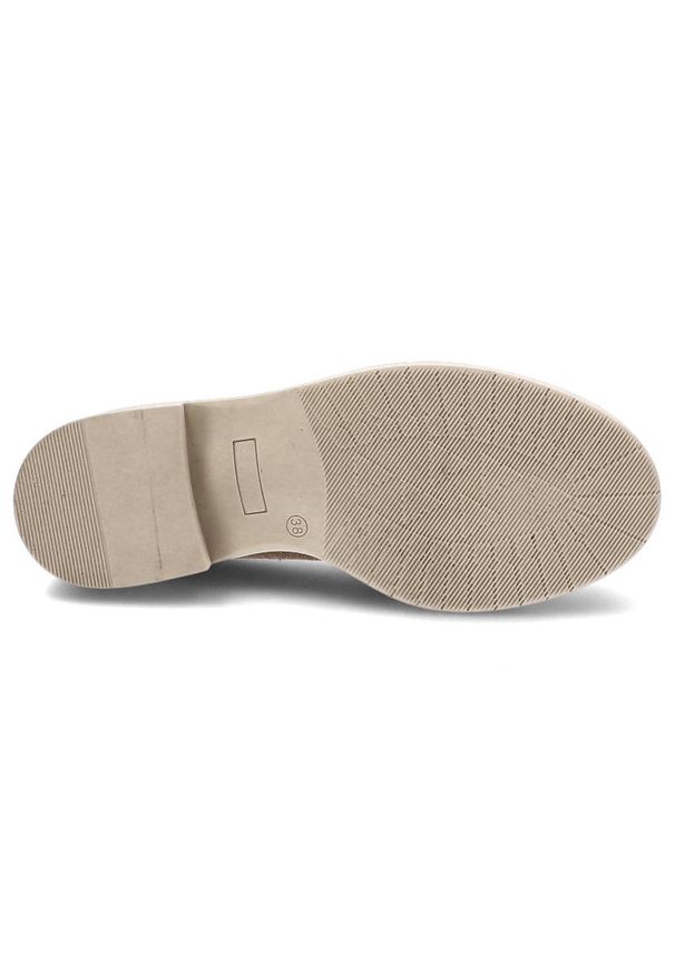 Beżowe Mokasyny Lamanti Damskie Modne Buty. Okazja: na co dzień. Kolor: beżowy. Materiał: zamsz. Styl: casual, elegancki