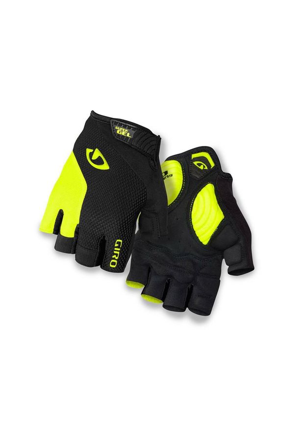 GIRO - Rękawice Giro Strade Dure Supergel. Kolor: żółty, czarny, wielokolorowy. Sport: kolarstwo