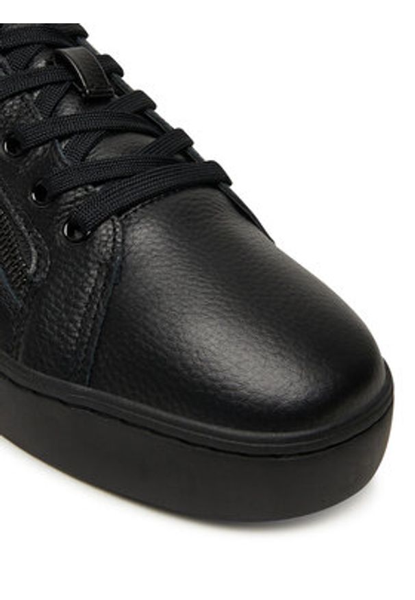 Calvin Klein Jeans Sneakersy Classic Cupsole Zip Low In YM0YM01318 Czarny. Kolor: czarny. Materiał: skóra