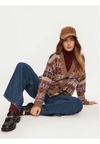 Weekend Max Mara Kardigan Eccelso 2425346062 Brązowy Relaxed Fit. Kolor: brązowy. Materiał: syntetyk, wełna #4