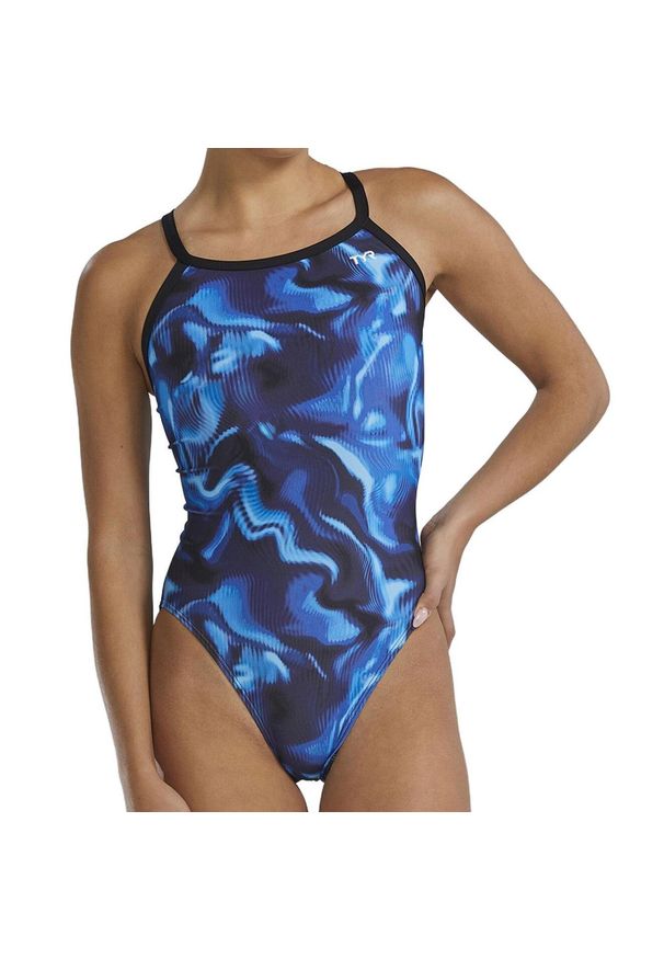 Strój do pływania TYR Waveform 420 Durafast Elite Diamondfit. Kolor: niebieski