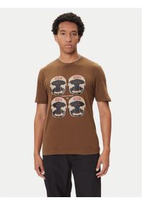Hugo - HUGO T-Shirt Diboxer 50542560 Brązowy Regular Fit. Kolor: brązowy. Materiał: bawełna #1