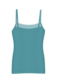 Triumph Top Feel Of Modal 10221654 Turkusowy Slim Fit. Kolor: turkusowy