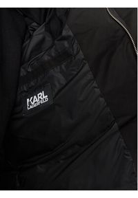 Karl Lagerfeld - KARL LAGERFELD Parka 455003 544515 Czarny Regular Fit. Typ kołnierza: dekolt w karo. Kolor: czarny. Materiał: syntetyk, bawełna #4