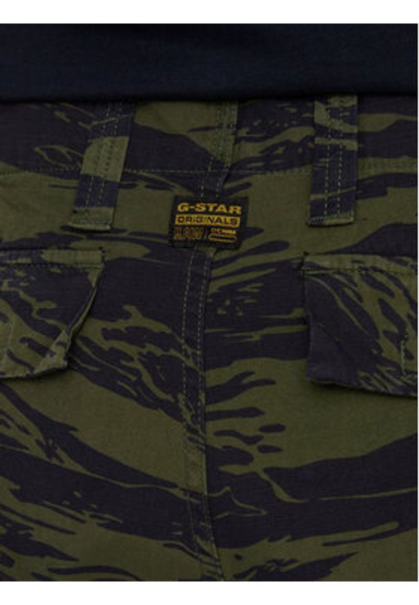 G-Star RAW - G-Star Raw Spodnie materiałowe 3D Cargo 2.0 D24308-D386-G393 Zielony Tapered Fit. Kolor: zielony. Materiał: bawełna
