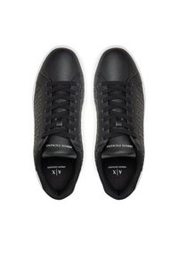 Armani Exchange Sneakersy XM000140 AF11916 MC011 Czarny. Kolor: czarny. Materiał: skóra