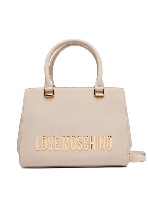 Love Moschino - LOVE MOSCHINO Torebka JC4022PP0NKD0110 Écru. Materiał: skórzane