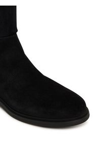 TOMMY HILFIGER - Tommy Hilfiger Kozaki Flag FW0FW08779 Czarny. Kolor: czarny. Materiał: zamsz, skóra #4