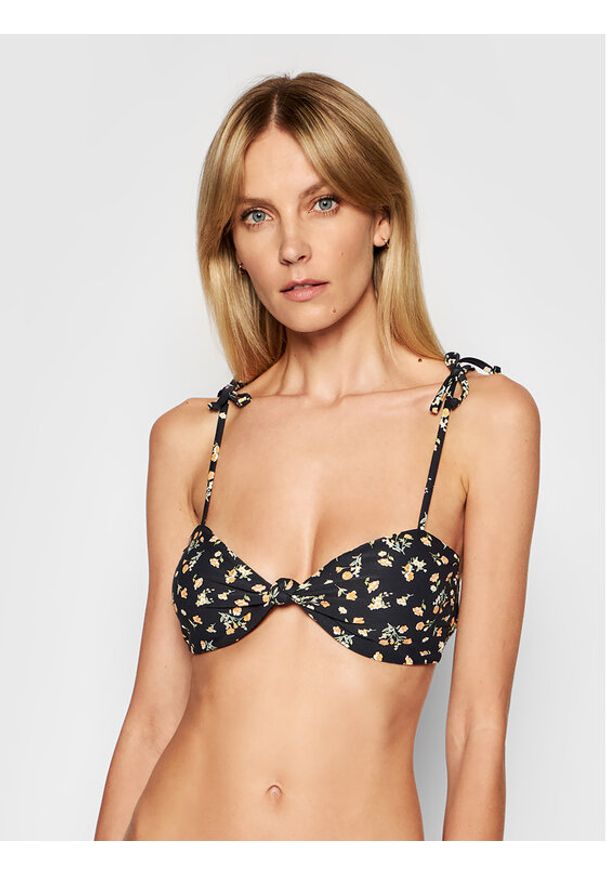 Góra od bikini Billabong. Kolor: czarny. Materiał: syntetyk