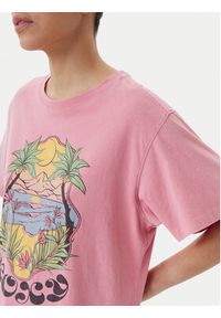 Roxy T-Shirt ERJZT05905 Różowy Oversize. Kolor: różowy. Materiał: bawełna #3